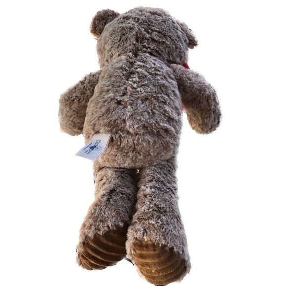HugFun 2 Tone Brown Bear Ribbed Feet and Ears Size Med 17" - Picture 6 of 9